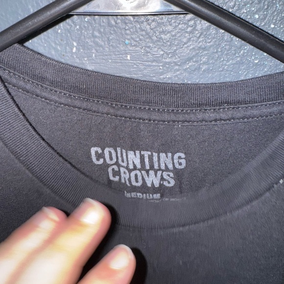 Men’s Black Counting Crows Short Sleeve Tour Shirt - Picture 2 of 4